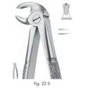 extracting forceps for children, figure 22s - english pattern