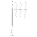 hemingway double ended bone curettes - 18 cm (7 1/8")