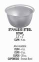 g. hartzell & son stainless steel bowls