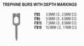 g. hartzell & son trephine burs with depth markings