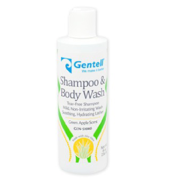 gentell shampoo and body wash with aloe