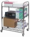 omnimed wire shelf utility cart