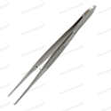 steristat sterile disposable iris tissue forceps straight with teeth stainless steel
