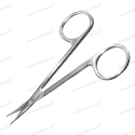 steristat sterile disposable stitch scissors - curved, sharp pointed tips stainless steel