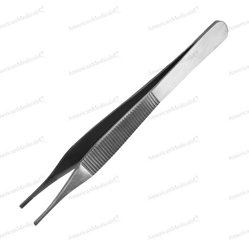 steristat sterile disposable adson brown forceps with teeth from american medicals