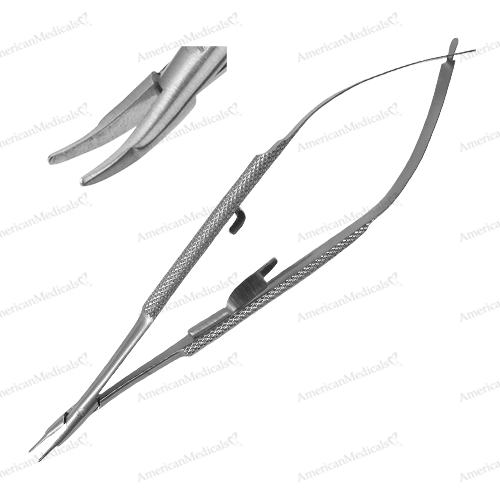 steristat sterile disposable barraquer needle holders fine curved jaws