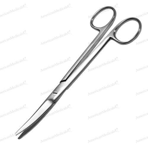 steristat sterile disposable mayo dissecting scissors curved stainless steel