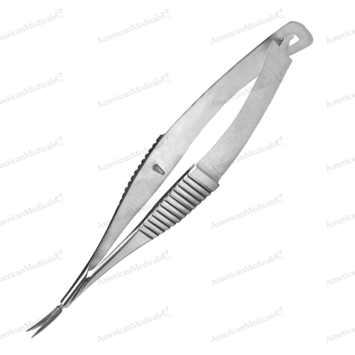 steristat sterile disposable mcpherson vannas iris scissors, curved