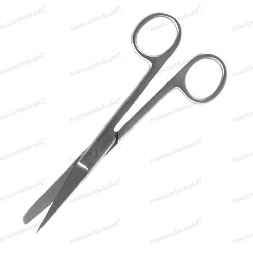 steristat disposable sterile sharp blunt scissors straight stainless steel