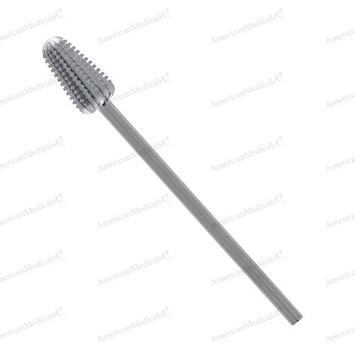 steristat sterile surgical grade stainless steel podiatry bur bud shaped cross cut