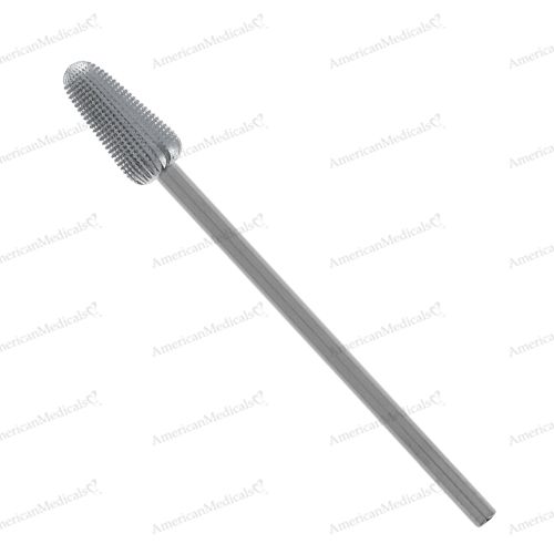 steristat sterile surgical grade stainless steel podiatry bur bud shaped fine cross cut