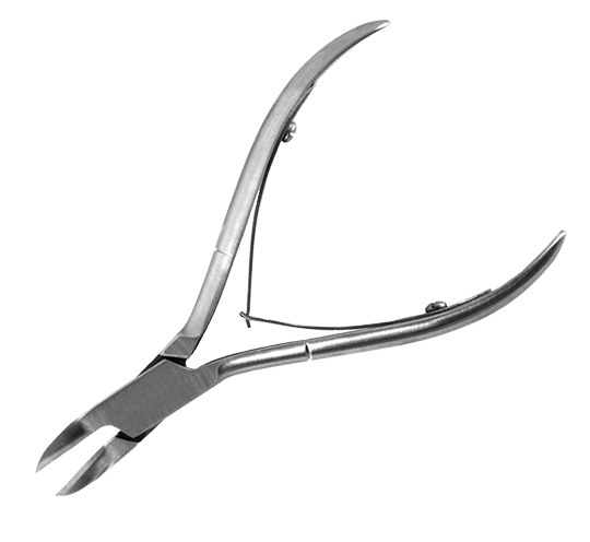 steristat sterile disposable double spring nail nipper delicate straight jaws stainless steel